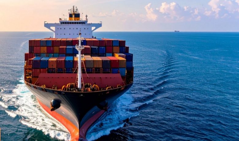 Flete Marítimo — contenedores en puerto